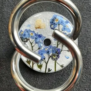 Vergissmeinnicht blau mit Sitele auf metallweiss_20260921 Blumen vom Balkon